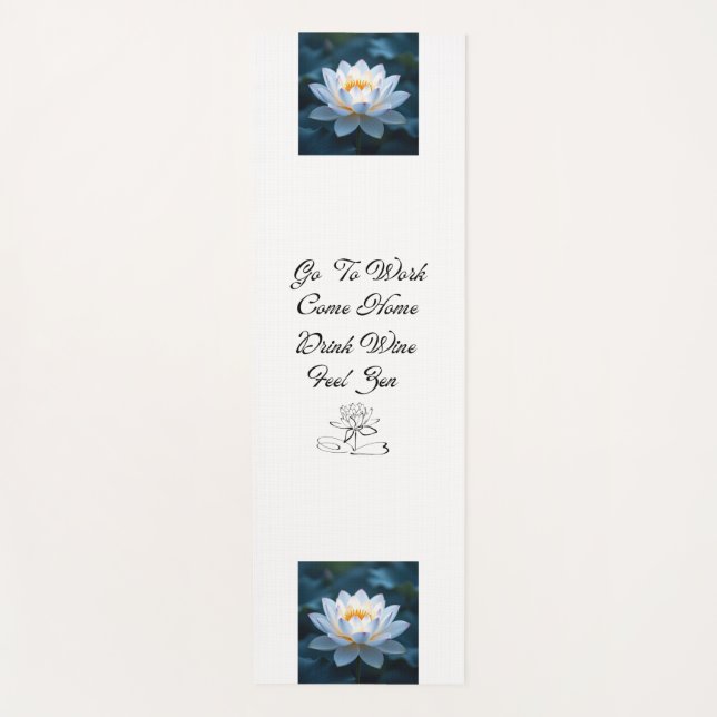 Esterilla De Yoga Drink Wine Feel Zen (Anverso)