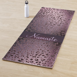 Esterilla De Yoga Dusky Violet Leopard Namaste
