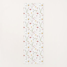 Esterilla De Yoga Dusty Pink Watercolor Wildflower