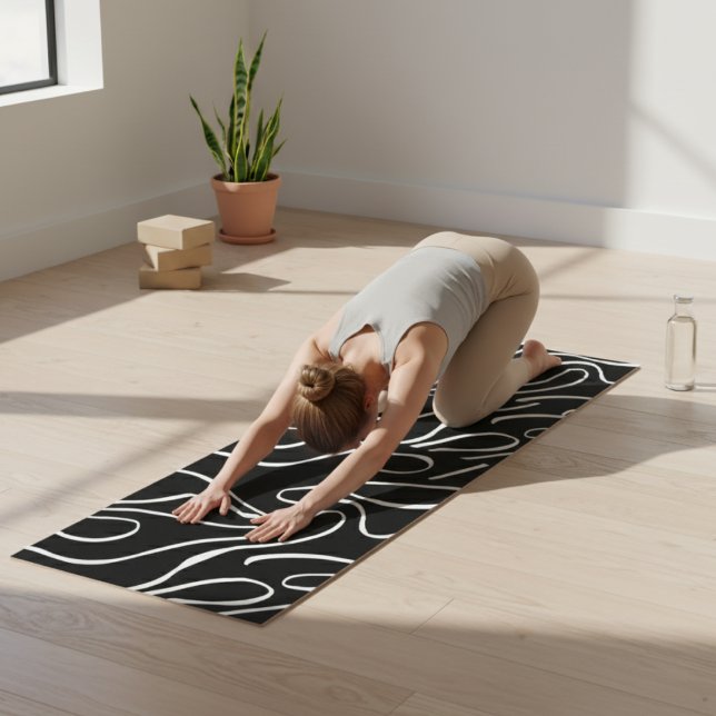 Esterilla De Yoga Ebb y Flow 2 - Black on White Set (Subido por el creador)