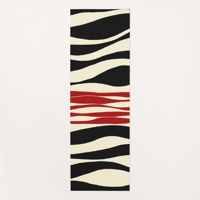 Esterilla De Yoga Ebb y Flow - Rojo y Crema (Anverso)