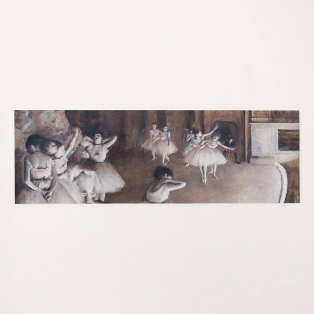 Esterilla De Yoga Edgar Degas - Ensayo de ballet sobre el escenario (Reverso (horizontal))