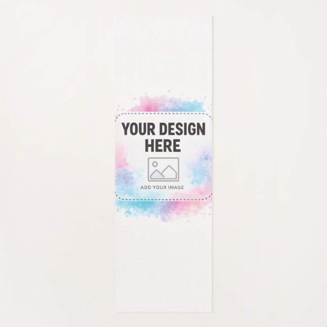 Esterilla De Yoga Editable Watercolor Design Template – Your Design (Anverso)