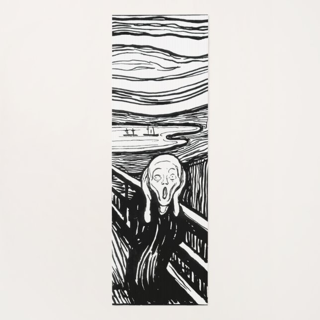Esterilla De Yoga Edvard Munch - La litografía de la crema (Reverso)