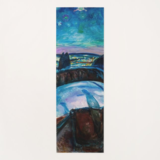 Esterilla De Yoga Edvard Munch - Noche Starry 1922 (Anverso)
