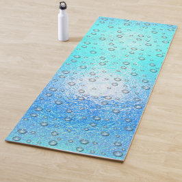 Esterilla De Yoga Efecto acuoso, textura congelada con gota de agua