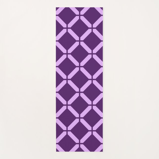 Esterilla De Yoga Ejercicio abstracto púrpura y lavanda (Anverso)