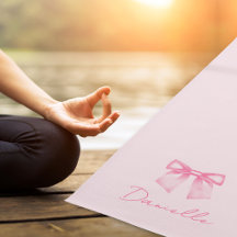 Ejercicio de lazo rosa pastel minimalista