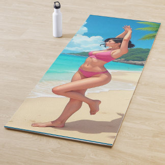 Esterilla De Yoga Ejercicio en la playa