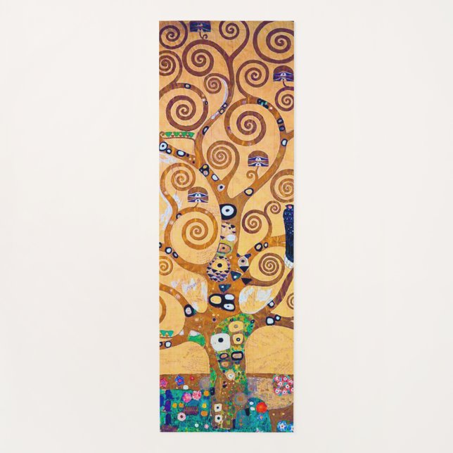 Esterilla De Yoga El árbol de la vida (detalle), Klimt (Anverso)