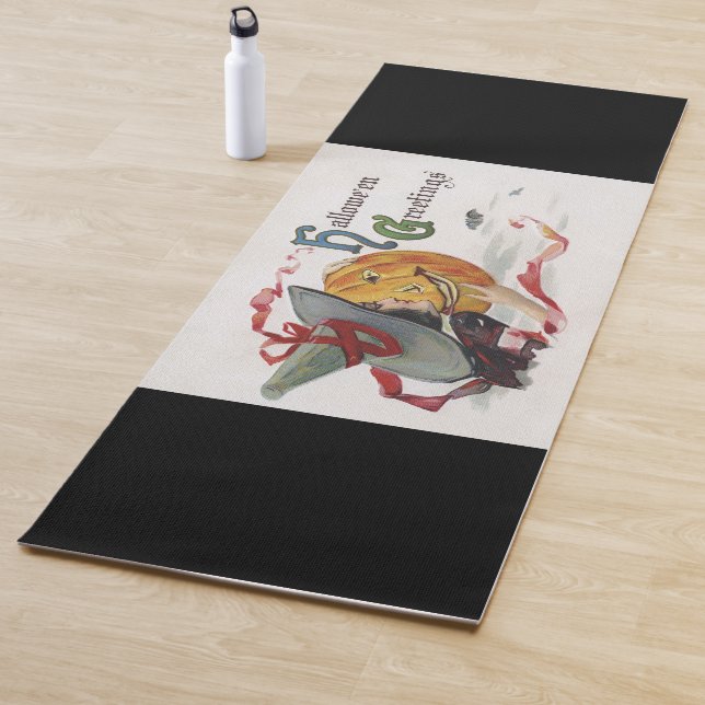 Esterilla De Yoga El beso de la bruja: un Jack o Lantern en Hallowee (In situ)