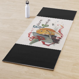 Esterilla De Yoga El beso de la bruja: una calabaza de Halloween