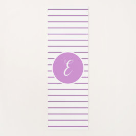 Esterilla De Yoga El blanco elegante raya la estera de la yoga de la