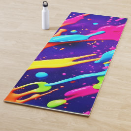 Esterilla De Yoga El caos colorido en la meseta abstracta