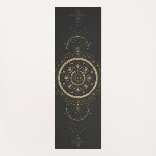 Esterilla De Yoga El Centro Cósmico – Geometría Sagrada Celestial Do (Anverso)