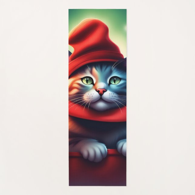 Esterilla De Yoga el gato del asistente (Anverso)