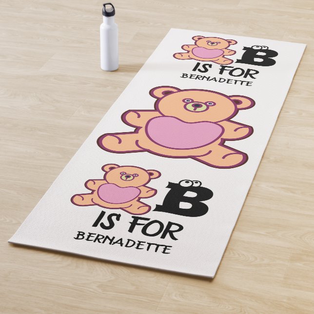 Esterilla De Yoga El monograma B del personalizado es para el animal (In situ)