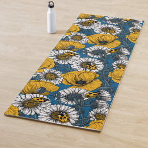 Esterilla De Yoga El prado en amarillo y azul