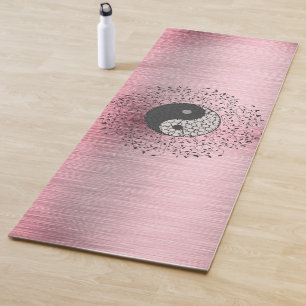 Esterilla De Yoga El Rubor rosado Shimmery Yin Yang