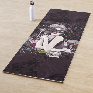 Esterilla De Yoga El vampiro   Moody Gothic Vampy Glam Pale Piel