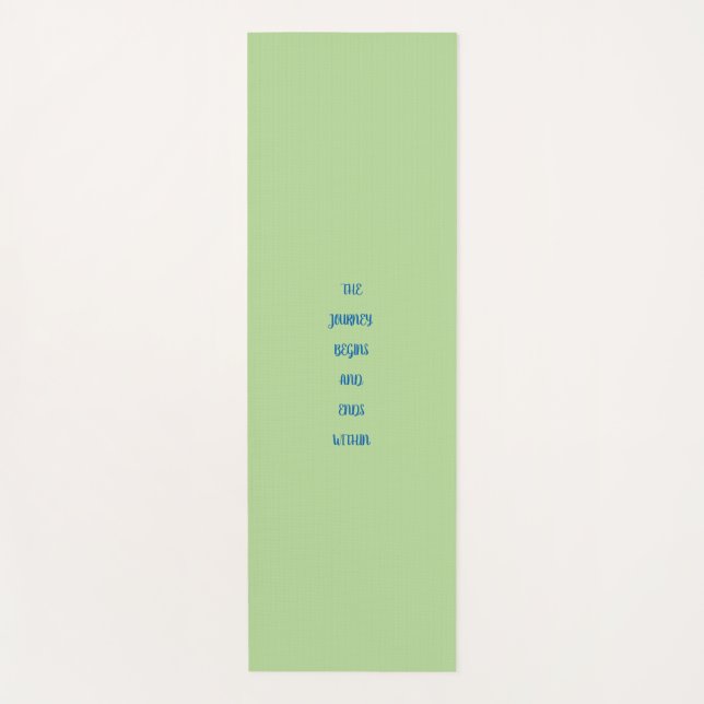 Esterilla De Yoga El Viaje Comienza...... inspirador yoga mate (Anverso)