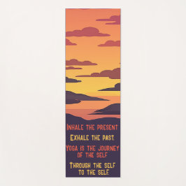 Esterilla De Yoga El Yoga Coincide Con Las Citas Inspiradoras