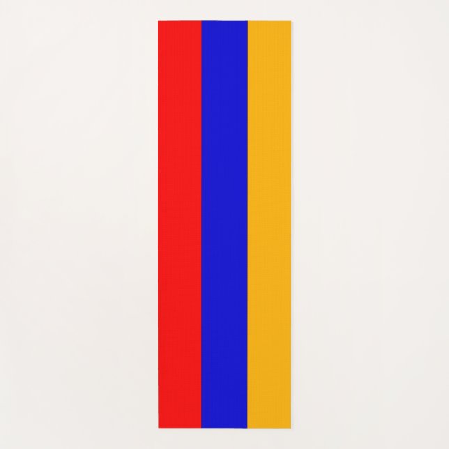 Esterilla De Yoga El Yoga Patriótico coincide con la bandera de Arme (Anverso)