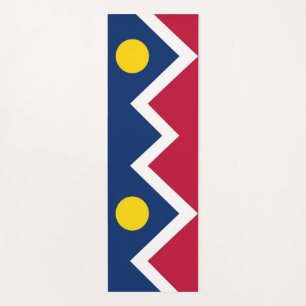 Esterilla De Yoga El yoga patriótico coincide con la bandera de Denv