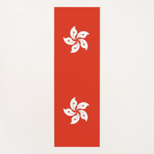 Esterilla De Yoga El yoga patriótico coincide con la bandera de Hong
