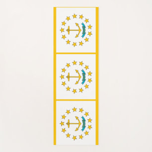 Esterilla De Yoga El yoga patriótico coincide con la bandera de Rhod