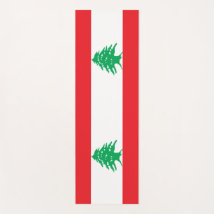 Esterilla De Yoga El Yoga Patriótico coincide con la bandera del Líb