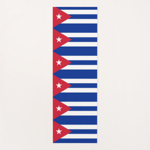 Esterilla De Yoga El yoga patriótico compite con la bandera de Cuba