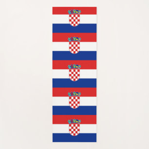 Esterilla De Yoga El Yoga Patriótico juega con la bandera de Croacia