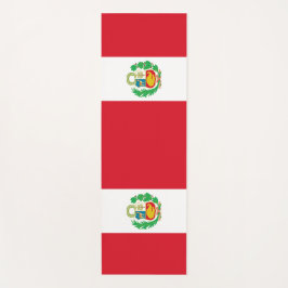 Esterilla De Yoga El Yoga Patriótico juega con la bandera del Perú