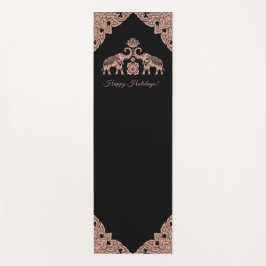 Esterilla De Yoga Elefante tailandés feliz regalo de vacaciones rosa