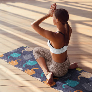 Esterilla De Yoga elefantes personalizados