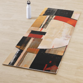 Esterilla De Yoga Elegancia celestial: exploración abstracta en Beig