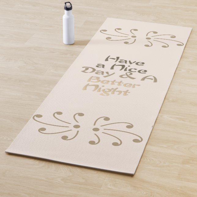 Esterilla De Yoga Elegant Gold & Cream "A Better Night" Meditation M (In situ)