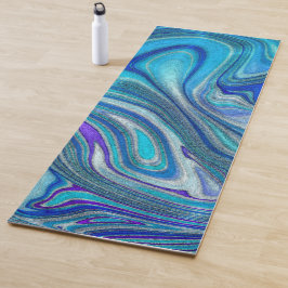 Esterilla De Yoga Elegante Aquamarine Paua Rainbow Shell inspirado
