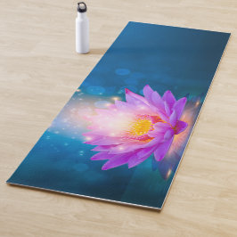 Esterilla De Yoga Elegante Loto Púrpura Azul