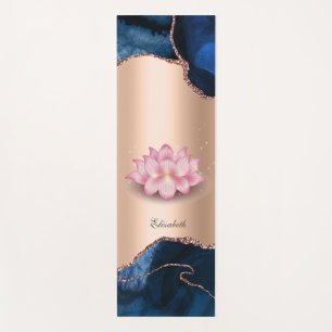 Esterilla De Yoga Elegante Lotus Marble Agate Yoga