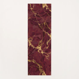 Esterilla De Yoga Elegante lujo mármol burgundy oro