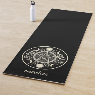 Esterilla De Yoga Elegante luna de sol celeste personalizada