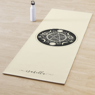 Esterilla De Yoga Elegante luna de sol celeste personalizada