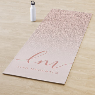 Esterilla De Yoga Elegante moda rosa rosa oscuro personalizada