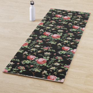 Esterilla De Yoga Elegante Moda Vintage Rosa Floral