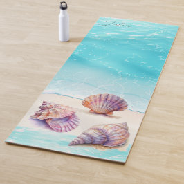Esterilla De Yoga Elegante playa tropical con tumbonas Náuticas Perl