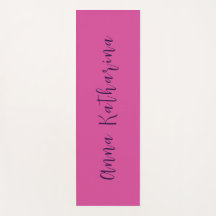 Elegante Script Nombre sólido Mullberry rosa