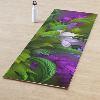 Esterilla De Yoga Elegante y colorido yoga floral
