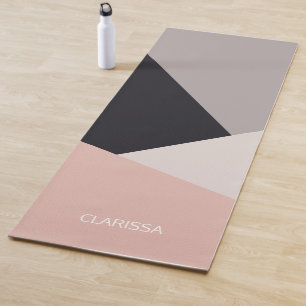 Esterilla De Yoga Elegante y elegante bloque de color geométrico